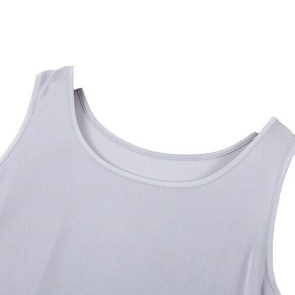 Eileen Fisher NWT Organic Cotton Scoop Neck Tank in Ice Periwinkle Size … - Picture 3 of 6